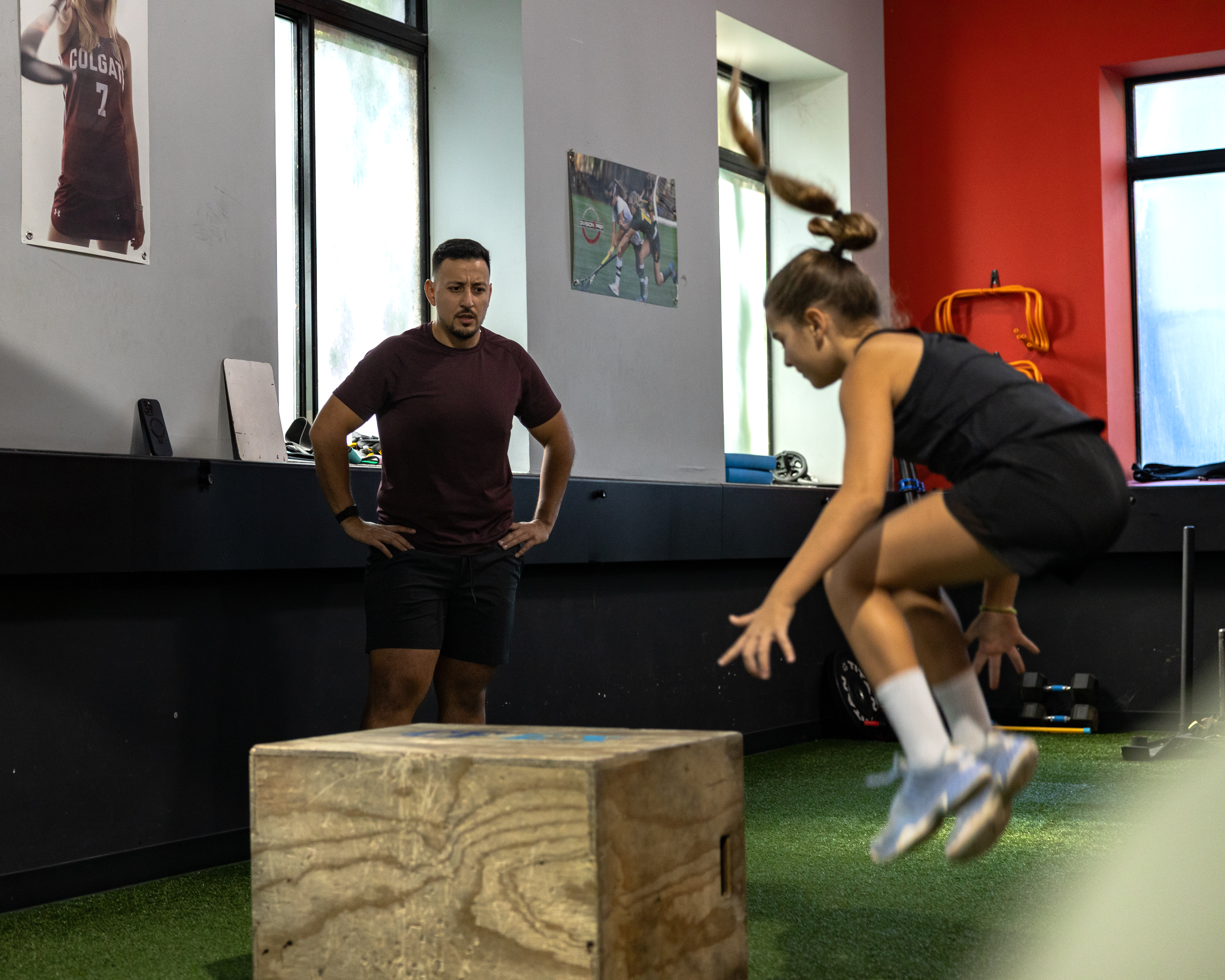 Box jump training